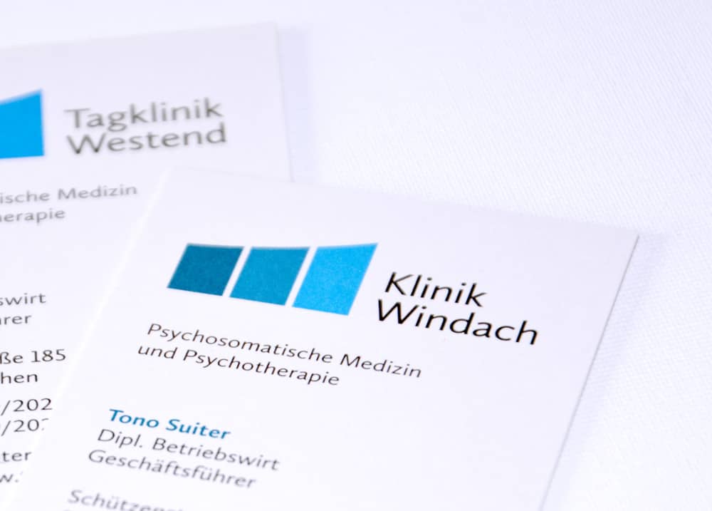 Werbe Flyer der Klinik Windach